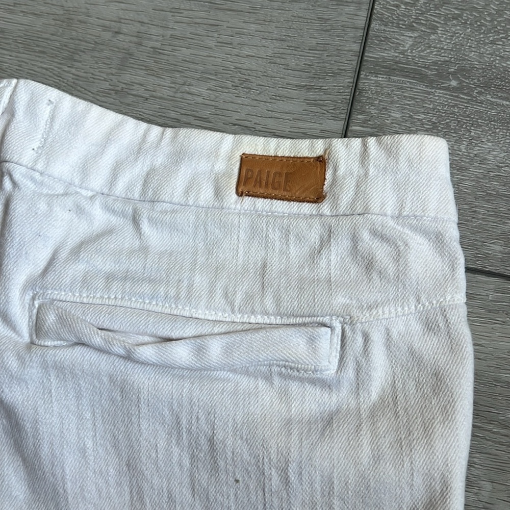 PAIGE White denim shorty  Jean shorts size 26 - Picture 7 of 8